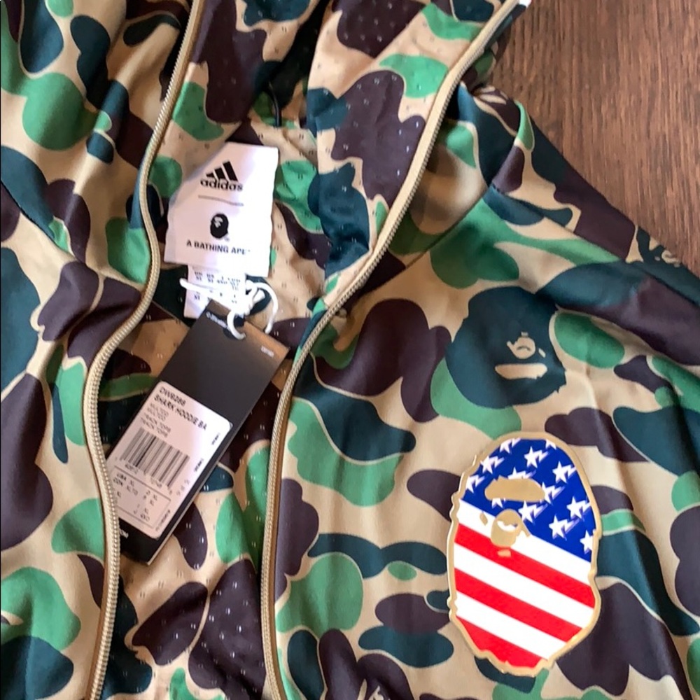 Bape X Kith X adidas collab hype beast zip up XL - Picture 3 of 5
